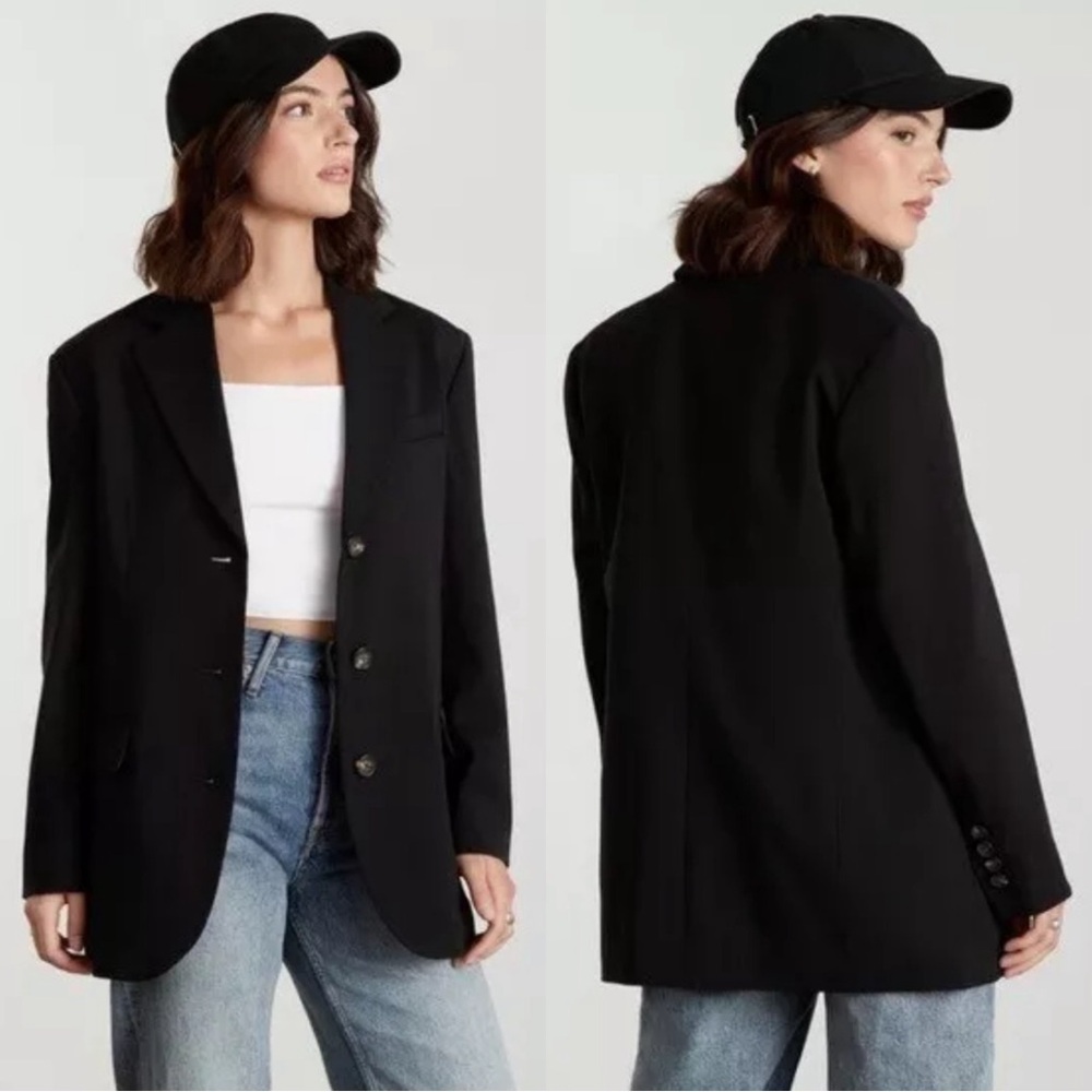 Everlane The 80s Oversized Blazer Jacket NWT Black